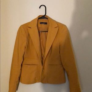 Mustard colored blazer